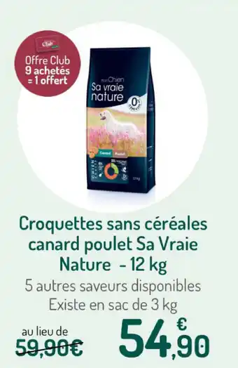 Botanic Croquetets sans céréales canard poulet sa vraie nature offre
