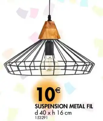Suspension metal fil