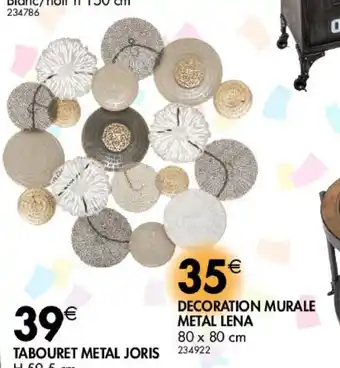 La Foir'Fouille Décoration murale metal lena offre