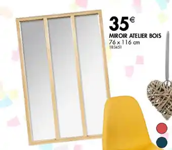 La Foir'Fouille Miroir atelier bois offre