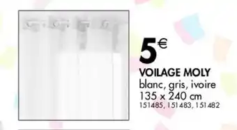 La Foir'Fouille Voilage moly offre