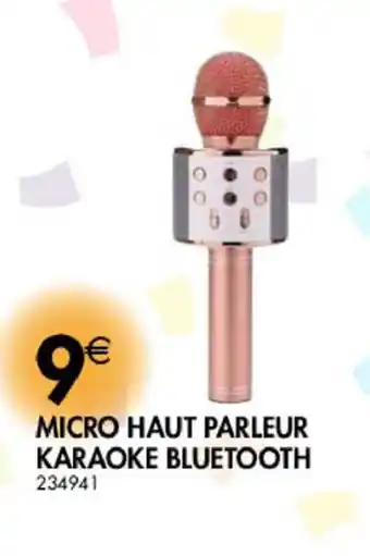 La Foir'Fouille Micro haut Parleur Karaoke Bluetooth offre