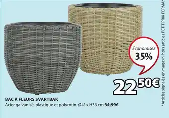 JYSK Bac à fleurs svartbak offre