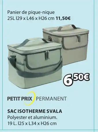 JYSK Sac isotherme Svala offre
