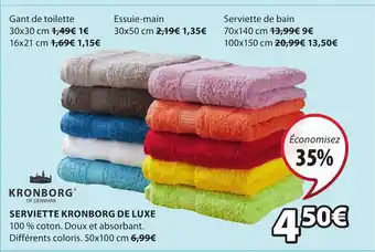 JYSK Serviette kronborg de luxe offre