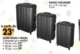 La Foir'Fouille Valise rigide 4 roues offre