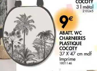 Abatt. wc Charnieres Plastiques Cocoty