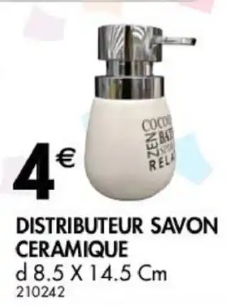 La Foir'Fouille Distributeur savon ceramique offre