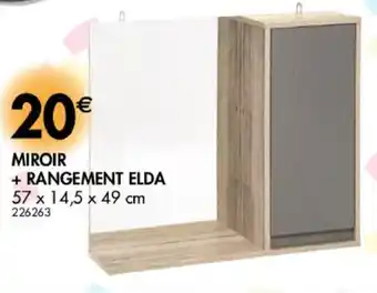 La Foir'Fouille Miroir + rangement Elda offre