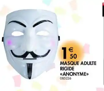 La Foir'Fouille Masque adulte Rigide offre