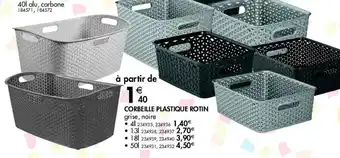 La Foir'Fouille Corbeille plastique Rotin offre