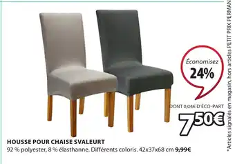 JYSK Housse pour chaise svaleurt offre