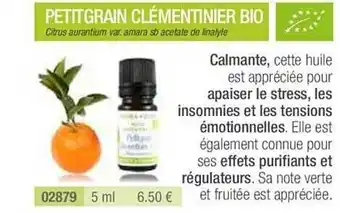 Aroma Zone Petit Grains Clémentinier Bio offre