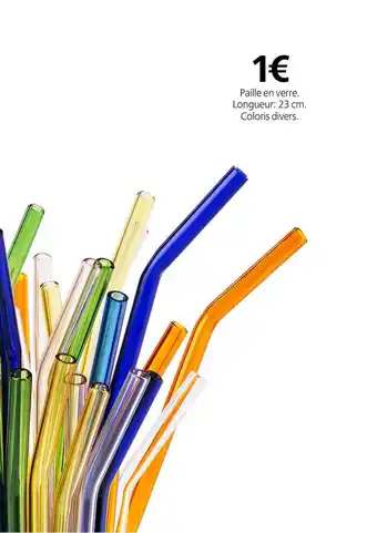 Paille En Verre Longueur 23 Cm