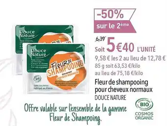 La Vie Claire Fleur De Shampooing Pour Cheveux Normaux Douce Nature offre