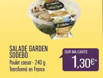 Match Salade Garden Sodebo offre