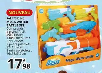Maxi Toys Mega Water Battle Set offre