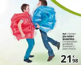 Maxi Toys Jeu Body Bumpers offre