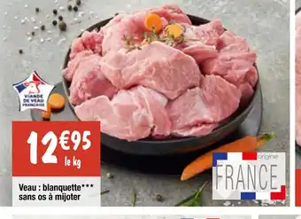 Migros Veau : blanquette* sans os à mijoter offre