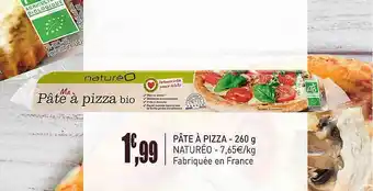naturéO Pâte à Pizza - 260 G Naturéo offre