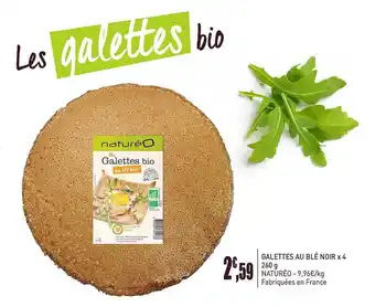 naturéO Galette Au Blé Noir X4 Naturéo offre