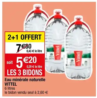 Migros Eau minérale naturelle VITTEL offre