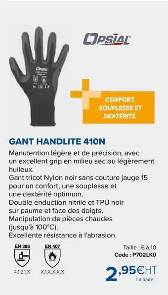 Prolians Gant Handlite 410n offre