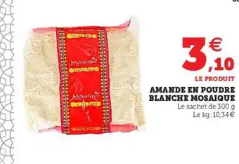 Amande En Poudre Blanche Mosaïque