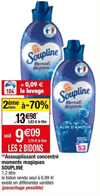 Migros Assouplissant concentré moments magiques SOUPLINE offre