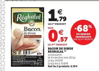 U Express Bacon De Dinde Reghalal -68% De Remise Immédiate Sur Le 2ème Produit offre