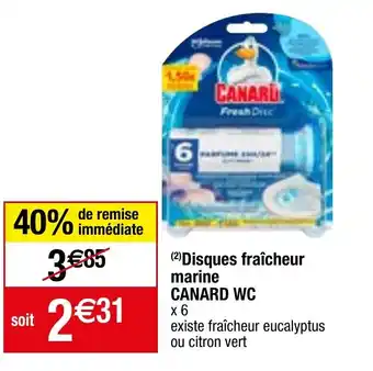 Disques fraîcheur marine CANARD WC