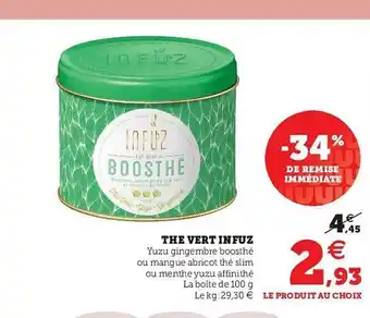 U Express Thé Vert Infuz -34% De Remise Immédiate offre