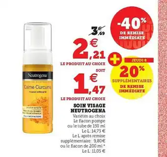 U Express Soin Visage Neutrogena -40% De Remise Immédiate offre