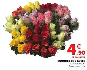 U Express Bouquet De 5 Roses offre