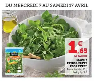 U Express Mâche Et Roquette Florette offre
