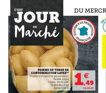 U Express Pomme De Terre De Consommation Lavée offre