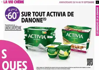 Intermarché Hyper Activia De Danone offre