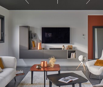 Gautier Composition TV + étagère murale ADULIS offre