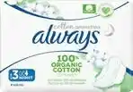 Auchan SERVIETTES HYGIÈNIQUES 100% ORGANIC COTTON offre
