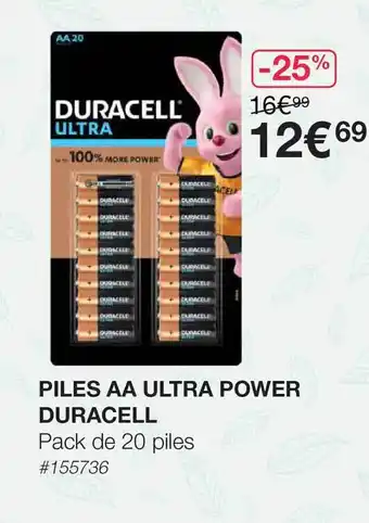 Costco Piles Aa Ultra Power Duracell offre
