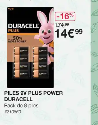 Costco Piles 9v Plus Power Duracell offre