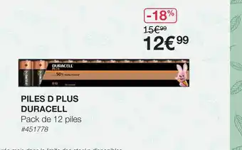 Costco Piles D Plus Duracell offre