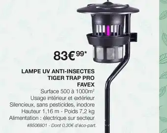 Costco Lampe Uv Anti-insectes Tiger Trap Pro Favex offre