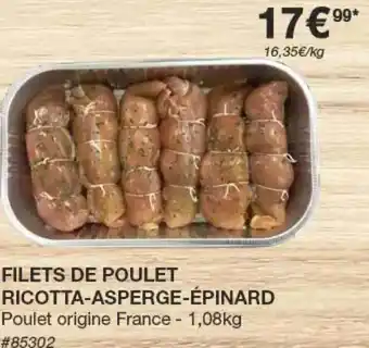 Costco Filets De Poulet Ricotta-asperge-épinard offre