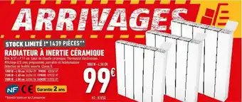 Brico Cash Radiateur à Inertie Céramique offre