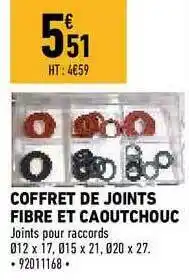 Coffret De Joints Fibre Et Caoutchouc