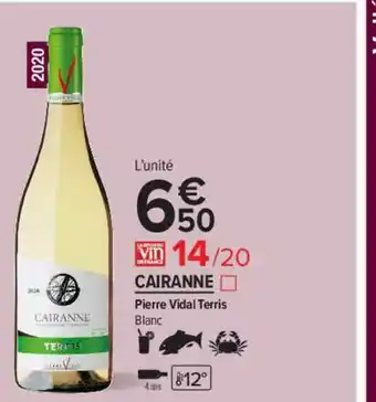 Cairanne Pierre Vidal Terris