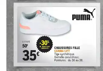E.Leclerc Chaussures Fille Carina Lift Puma offre