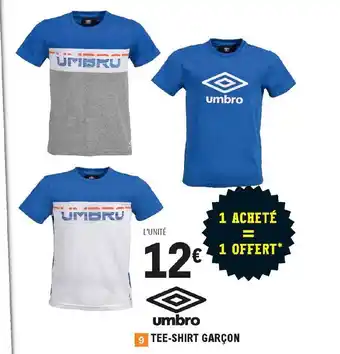E.Leclerc Tee-shirt Garçon Umbro offre