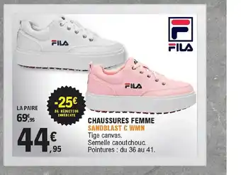 E.Leclerc Chaussures Femme Sandblast C Wmn Fila offre